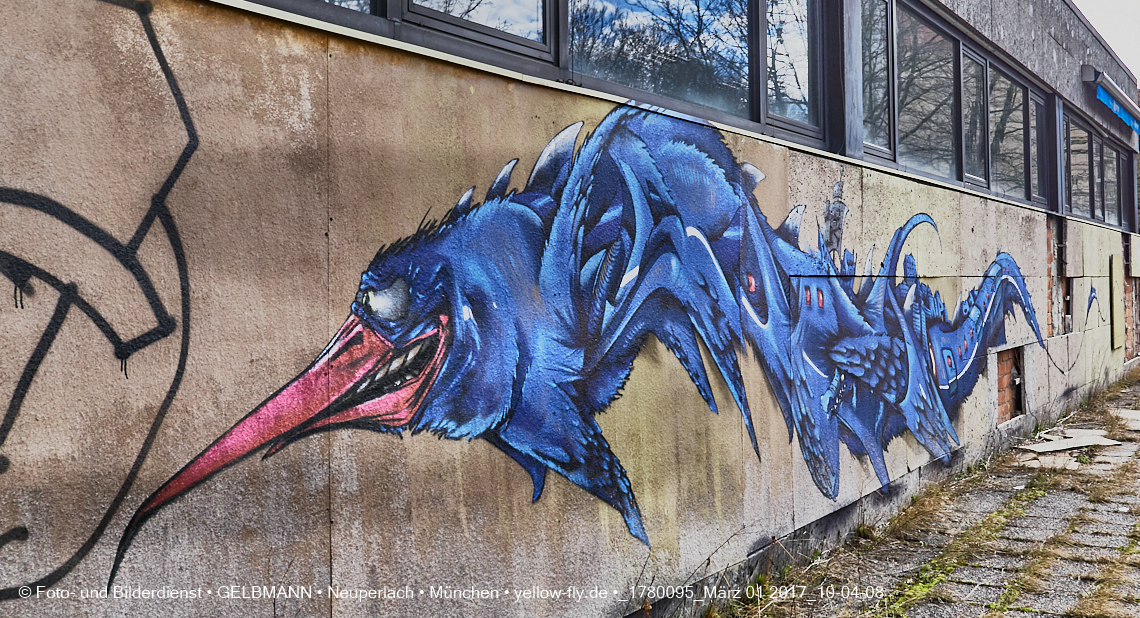 01.03.2017 - die Abrissbaustelle Quiddezentrum in Neuperlach